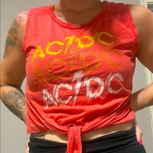 AC/DC crop top